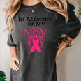 Breast Cancer Awareness Memory Mother Chemo Fighter Women's Comfort Colors T-Shirt Pepper