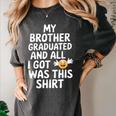 My Brother Graduated Class Of 2025 Graduation Women's Comfort Colors T-Shirt Pepper