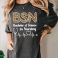 BSN Bachelor Of Science In Nursing Student Graduation Women's Comfort Colors T-Shirt Pepper