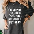 Business Graduate Shirt Graduation Tshirt Women's Comfort Colors T-Shirt Pepper