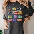 Camera Hand Drawn Old Nostalgia Retro Lens Styles Women's Comfort Colors T-Shirt Pepper
