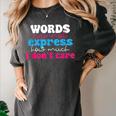Words Cannot Express How Much I Don't Care Introvert Women's Comfort Colors T-Shirt Pepper Words Cannot Express How Much I Don't Care Introvert Women's Comfort Colors T-Shirt Pepper