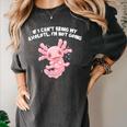 If I Cant Bring My Axolotl Im Not Going Salamander Introvert Women's Comfort Colors T-Shirt Pepper