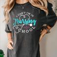 I Can't I'm In Nursing School Nurse Graduation Women's Comfort Colors T-Shirt Pepper