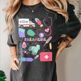Can’t Talk Right Now Doing Paramedic Nurse Graduation Women's Comfort Colors T-Shirt Pepper