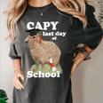 Capy Last Day Of School Capybara Graduation Quote Women's Comfort Colors T-Shirt Pepper