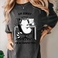 Cat With Coffee On Computer Go Away I'm Introverting Women's Comfort Colors T-Shirt Pepper Cat With Coffee On Computer Go Away I'm Introverting Women's Comfort Colors T-Shirt Pepper