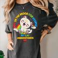 Cat Mom Loves Cats Dad Not In The Mood For People Introvert Women's Comfort Colors T-Shirt Pepper