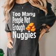 Chicken Nugget Saying Introvert Nuggie Foodie Food Women's Comfort Colors T-Shirt Pepper Chicken Nugget Saying Introvert Nuggie Foodie Food Women's Comfort Colors T-Shirt Pepper