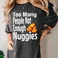 Chicken Nugget Saying Introvert Nuggie Foodie Food Women's Comfort Colors T-Shirt Pepper Chicken Nugget Saying Introvert Nuggie Foodie Food Women's Comfort Colors T-Shirt Pepper