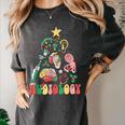 Christmas Audiology Tree Audiology Student Graduation Women's Comfort Colors T-Shirt Pepper