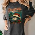 Christmas Movies Chill Retro VHS Holiday Nostalgia Women's Comfort Colors T-Shirt Pepper