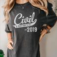 Civil Engineer Est 2019 Graduation Women's Comfort Colors T-Shirt Pepper