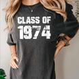 Class Of 1974 High School College Graduation Reunion Women's Comfort Colors T-Shirt Pepper
