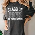 Class Of 1975 Reunion 50 Years Alumni Graduation High School Women's Comfort Colors T-Shirt Pepper
