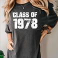 Class Of 1978 High School College Graduation Reunion Women's Comfort Colors T-Shirt Pepper
