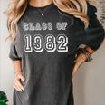 Class Of 1982 82 School Reunion Graduation Party Women's Comfort Colors T-Shirt Pepper