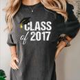 Class Of 2017 Senior Graduation Women's Comfort Colors T-Shirt Pepper