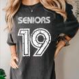 Class Of 2019 High School Graduation 19 Seniors Women's Comfort Colors T-Shirt Pepper