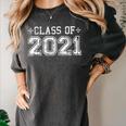 Class Of 2021 High School Graduation Year Distressed Shirt Women's Comfort Colors T-Shirt Pepper