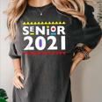 Class Of 2021 Senior Year 90's TV Style Graduation For Grad Women's Comfort Colors T-Shirt Pepper