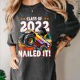Class Of 2022 Monster Truck Graduation Cap Retro Sunset Boy Women's Comfort Colors T-Shirt Pepper
