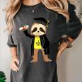 Class Of 2022 Sloth Graduation Masters College High School Women's Comfort Colors T-Shirt Pepper