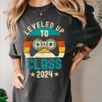 Class Of 2024 Senior Graduation Leveled Up Gamer Class 2024 Women's Comfort Colors T-Shirt Pepper