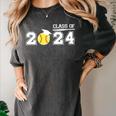 Class Of 2024 Senior Softball Player Graduation Women's Comfort Colors T-Shirt Pepper