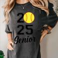 Class Of 2025 Softball Senior Graduation Graduate Women Women's Comfort Colors T-Shirt Pepper