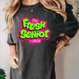 Class Of 2026 Fresh Senior 90s TV Style Retro Graduation Women's Comfort Colors T-Shirt Pepper