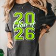 Class Of 2026 Graduation Varsity Lime Green Letters Women's Comfort Colors T-Shirt Pepper