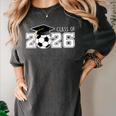 Class Of 2026 Senior 2026 Soccer High School Graduation Women's Comfort Colors T-Shirt Pepper