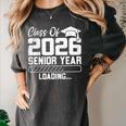 Class Of 2026 Senior Year Loading Countdown Graduation Women's Comfort Colors T-Shirt Pepper