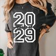 Class Of 2029 Graduating School Class Of 2029 Graduation Women's Comfort Colors T-Shirt Pepper