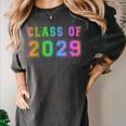 Class Of 2029 High School Graduation Date Graduate T Shirt Women's Comfort Colors T-Shirt Pepper