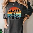 Class Of 2035 Senior Graduate Retro Graduation Women's Comfort Colors T-Shirt Pepper