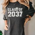 Class Of 2037 Kindergarten To Graduation First Day Of School Women's Comfort Colors T-Shirt Pepper