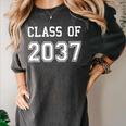 Class Of 2037 Shirt Graduation School Future Graduate Women's Comfort Colors T-Shirt Pepper
