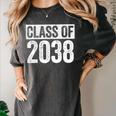 Class Of 2038 Shirt Senior 2038 Graduation Women's Comfort Colors T-Shirt Pepper