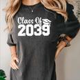 Class Of 2039 Senior 2039 Kindergarten To Graduation Women's Comfort Colors T-Shirt Pepper