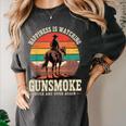 Classic Western Nostalgia Cowboy Sunset Women's Comfort Colors T-Shirt Pepper