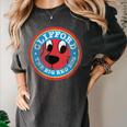 Clifford The Big Red Dog Round Distressed Logo Kids Books Women's Comfort Colors T-Shirt Pepper
