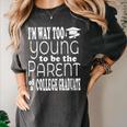 College Graduate Mom Dad Quote Graduation Party Women's Comfort Colors T-Shirt Pepper