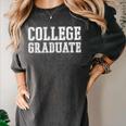College Graduate Shirt Graduation Tee Distressed Women's Comfort Colors T-Shirt Pepper