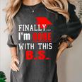 College Graduation T Shirt Senior Finally Done Women's Comfort Colors T-Shirt Pepper