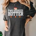 College Masters Degree Graduation Two Degrees Hotter Women's Comfort Colors T-Shirt Pepper