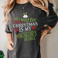 College Student Christmas Bachelors Degree Graduation Women's Comfort Colors T-Shirt Pepper