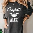 Congrats 2018 Alex College High School Graduation Women's Comfort Colors T-Shirt Pepper