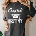 Congrats 2018 Destiny College High School Graduation T-Shir Women's Comfort Colors T-Shirt Pepper